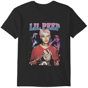 Lil Peep Homage T-Shirt Emo Rap Music Fan Tee